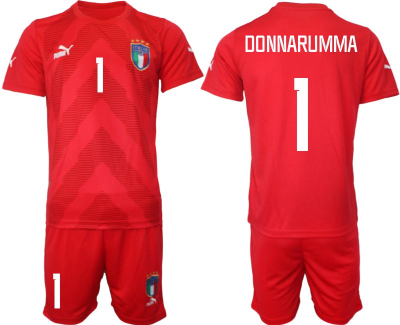 Men 2022 World Cup National Team Italy red goalkeeper 1 Soccer Jersey1